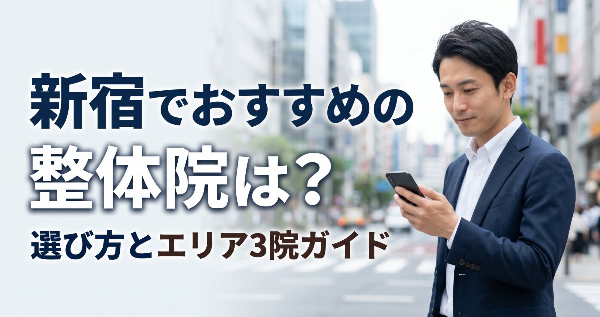 新宿でおすすめの整体院は？選び方とエリア3院ガイド｜こころ整体院グループ