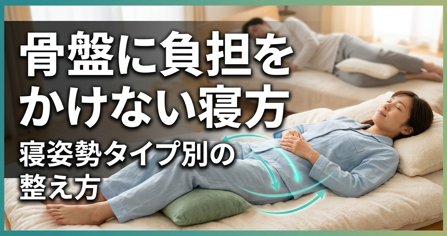骨盤の歪みが気になる方へ｜負担をかけない寝方と寝姿勢タイプ別の整え方
