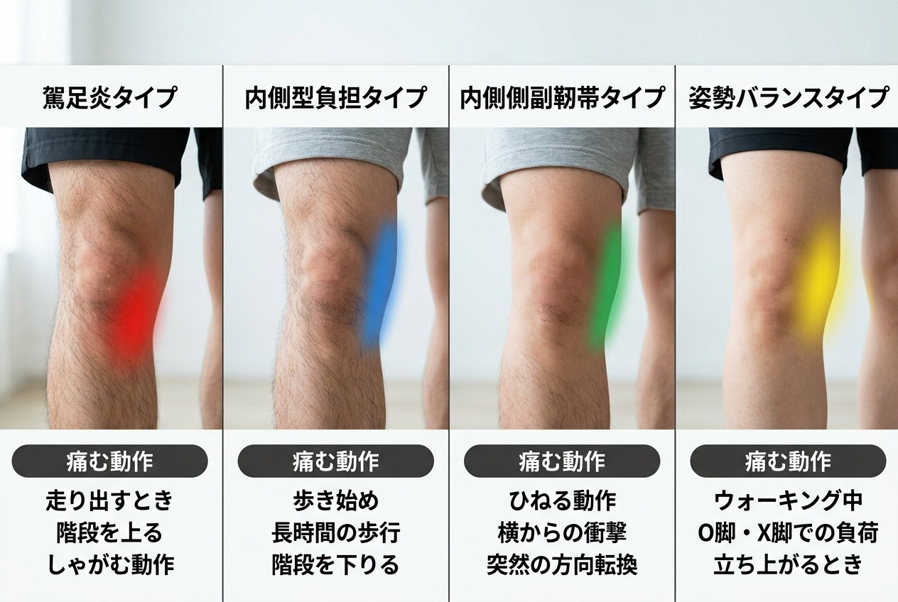 膝痛4タイプ比較