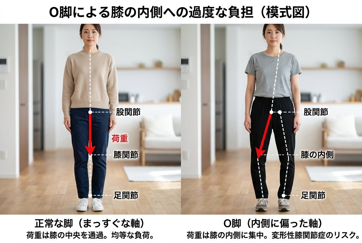 O脚荷重力学図