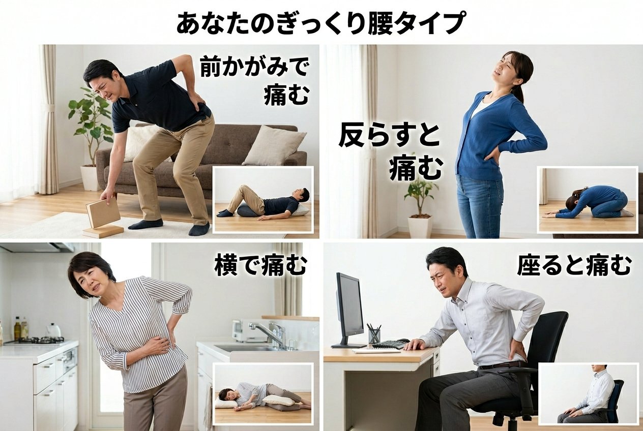 あなたのぎっくり腰タイプ