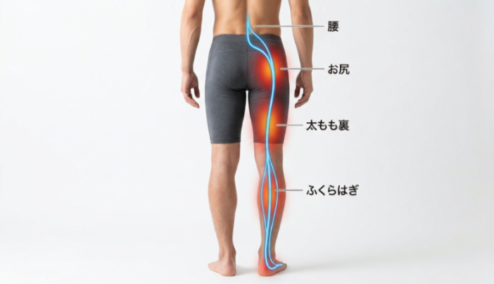 坐骨神経痛の全体像の図