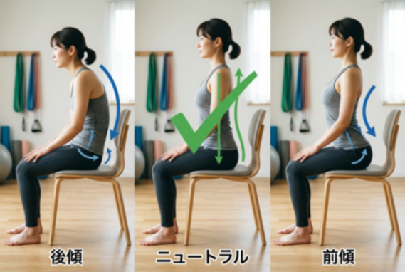 骨盤まわりのエクササイズの図