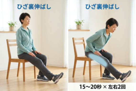 内ももの運動の図