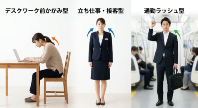 肩こり3タイプ比較図
