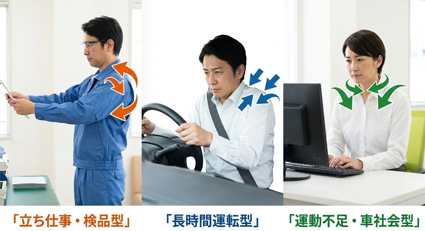 肩こり3タイプ比較