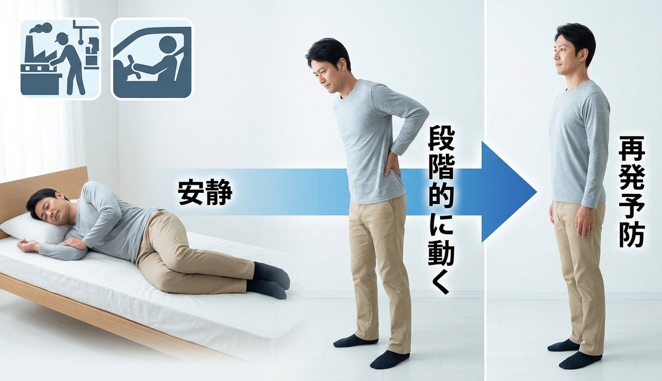 腰痛の全体像と回復の流れ