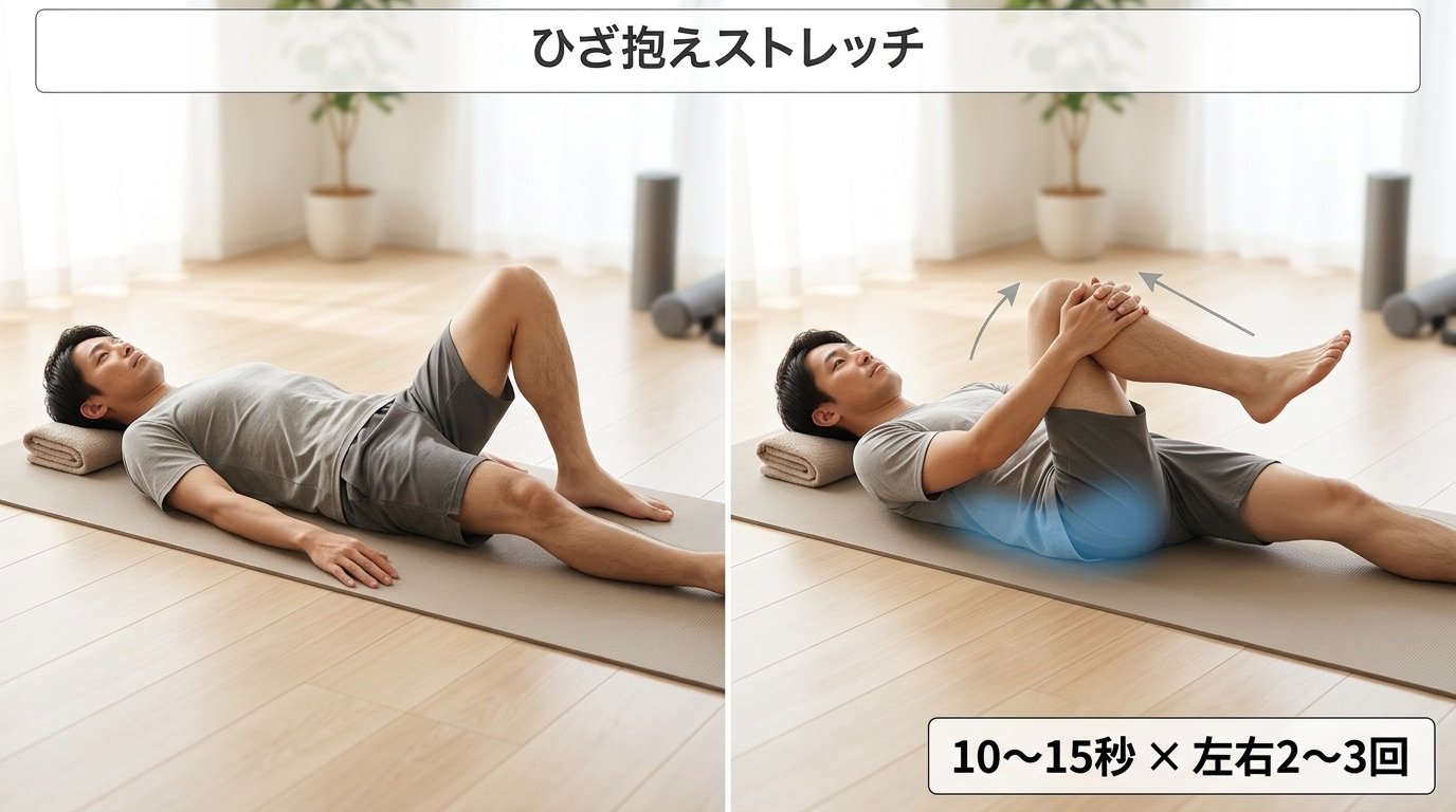 四条烏丸院 ひざ抱えストレッチ