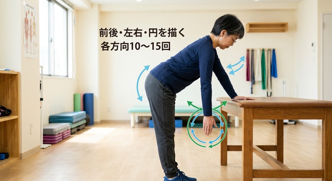 五十肩 セルフケア 振り子運動