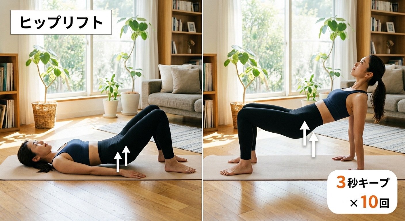 産後骨盤 セルフケア おしり・インナーマッスル運動