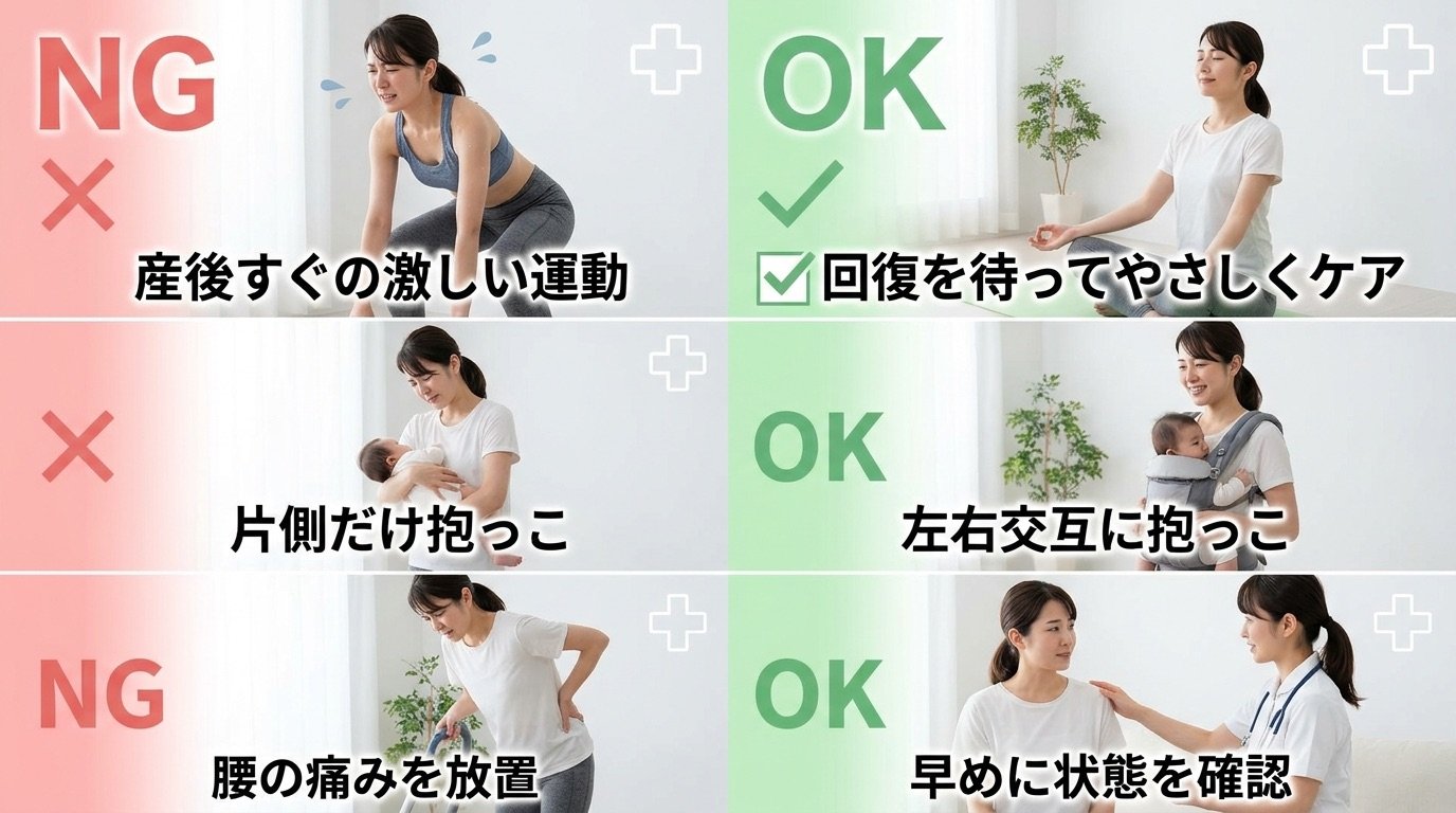 産後骨盤 やってはいけないNGケア