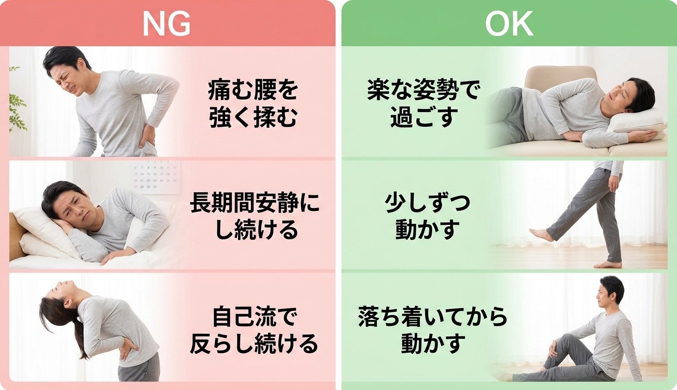 腰痛 やってはいけないNGケア
