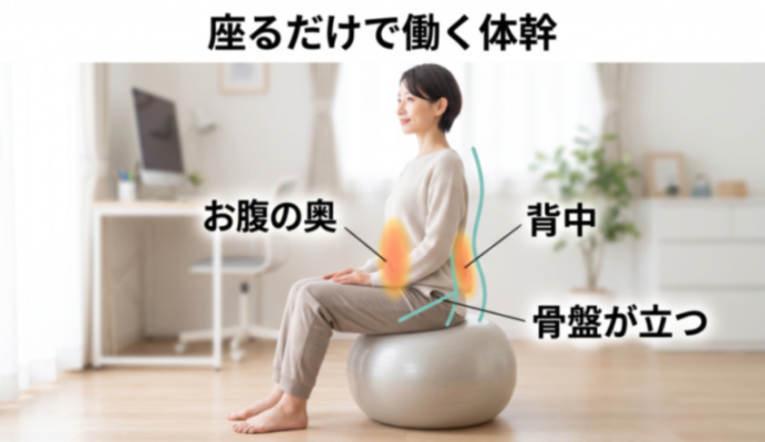 座るだけで働く体幹