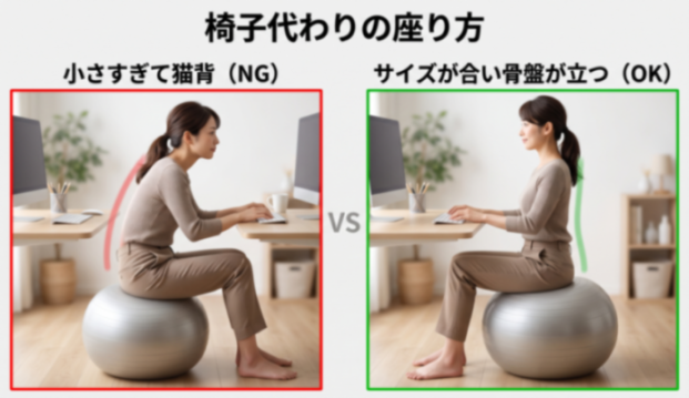椅子代わりの座り方