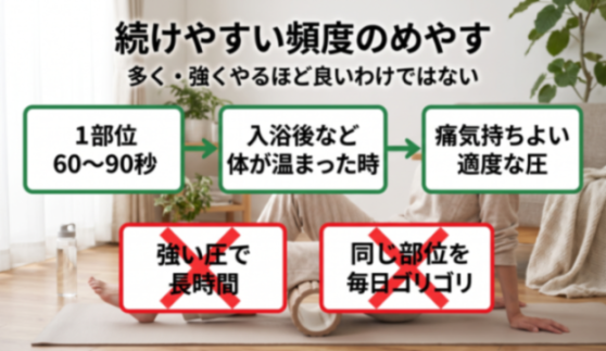続けやすい頻度のめやす