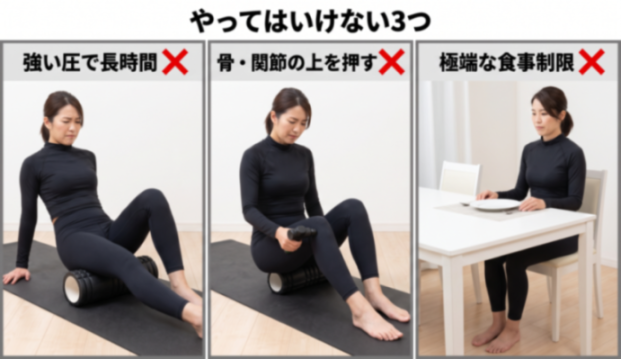 やってはいけない3つ