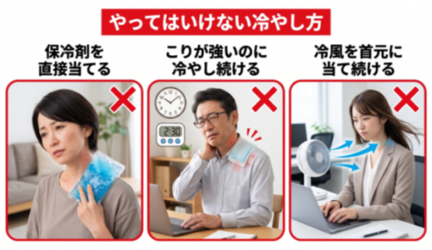 やってはいけない冷やし方