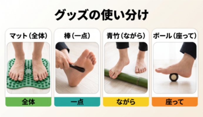 グッズの使い分け