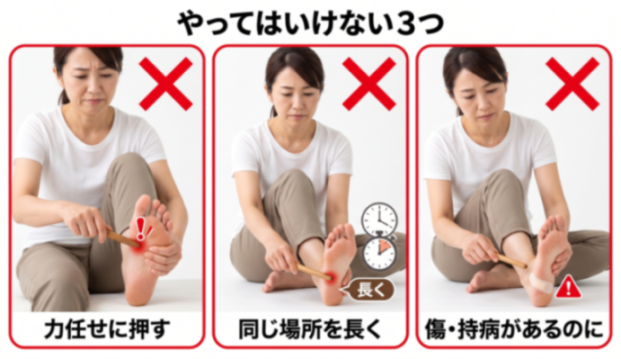 やってはいけない3つ