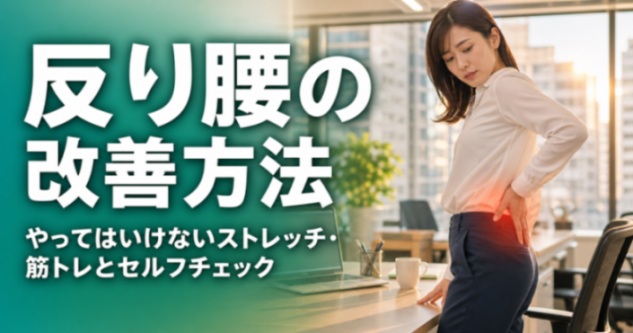 反り腰の改善方法|やってはいけないストレッチ・筋トレとセルフチェック