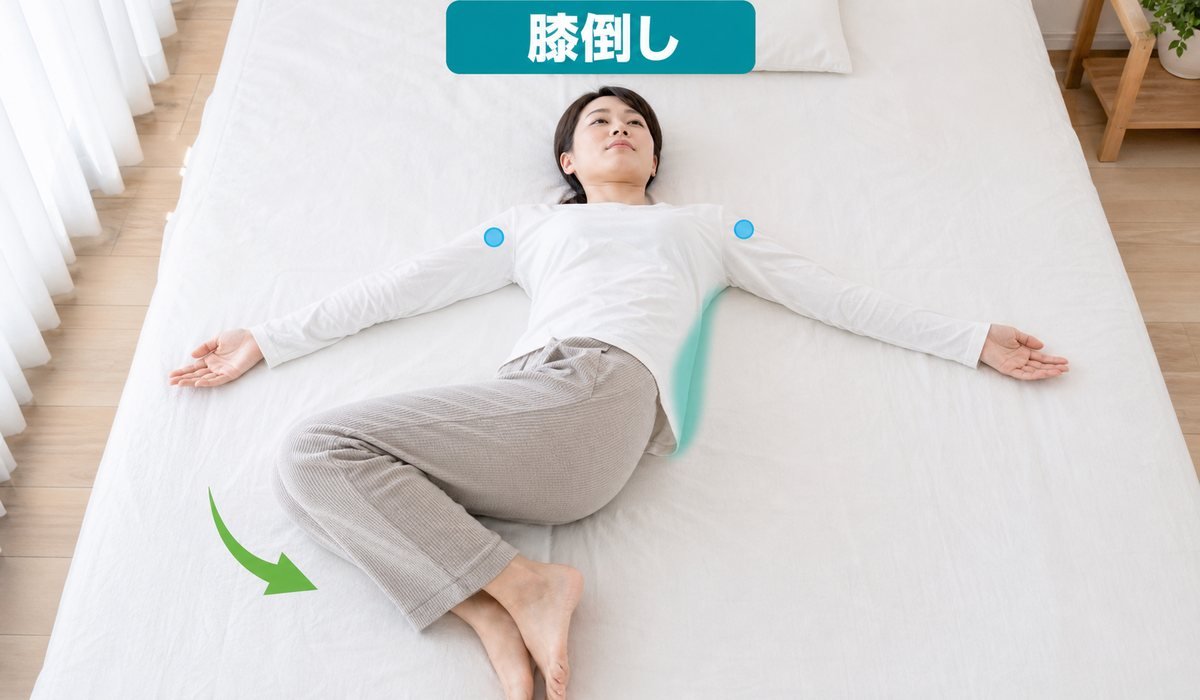 膝倒し