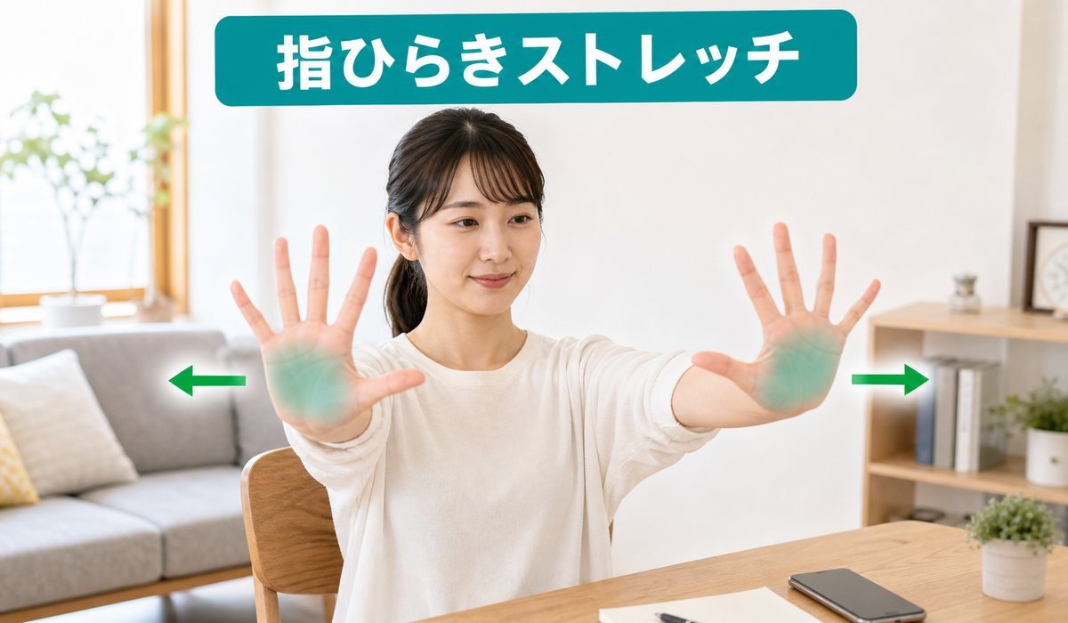 指ひらきストレッチ