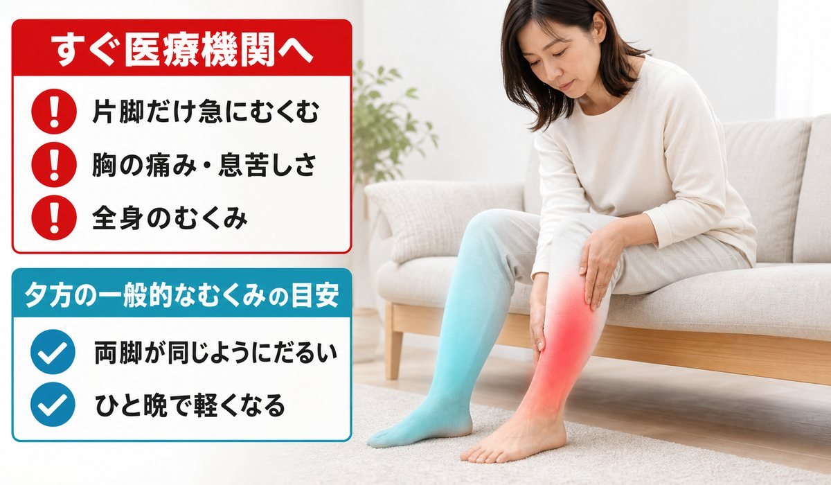 足むくみ危険サイン