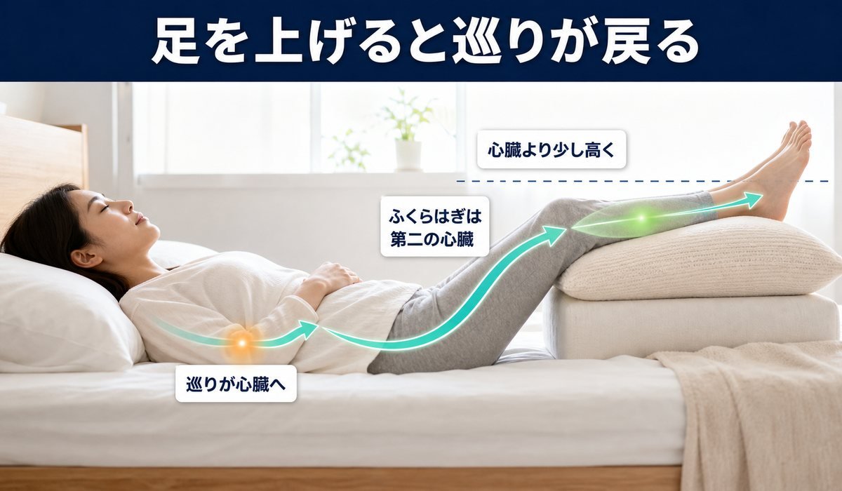 足上げ血流メカニズム