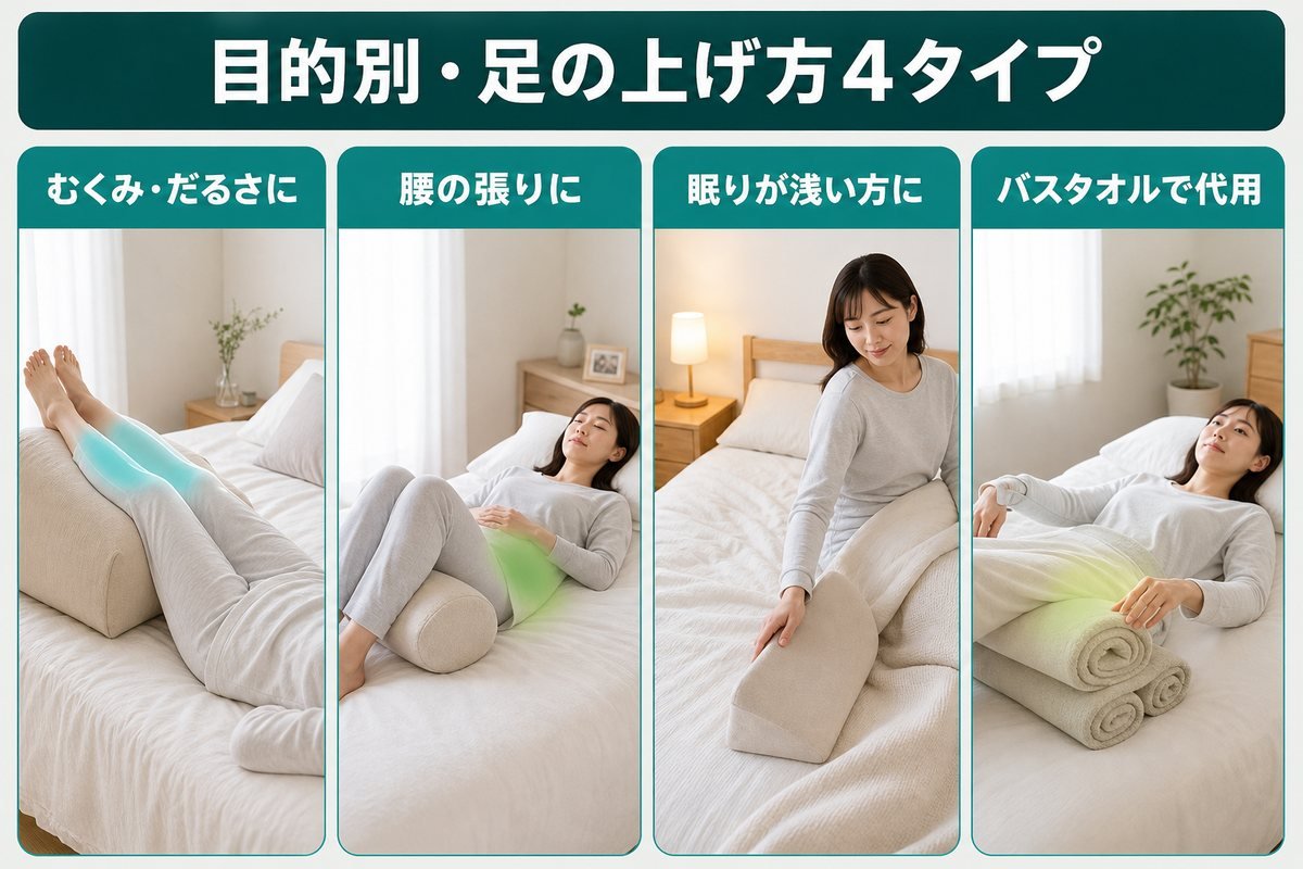 目的別足上げ4タイプ