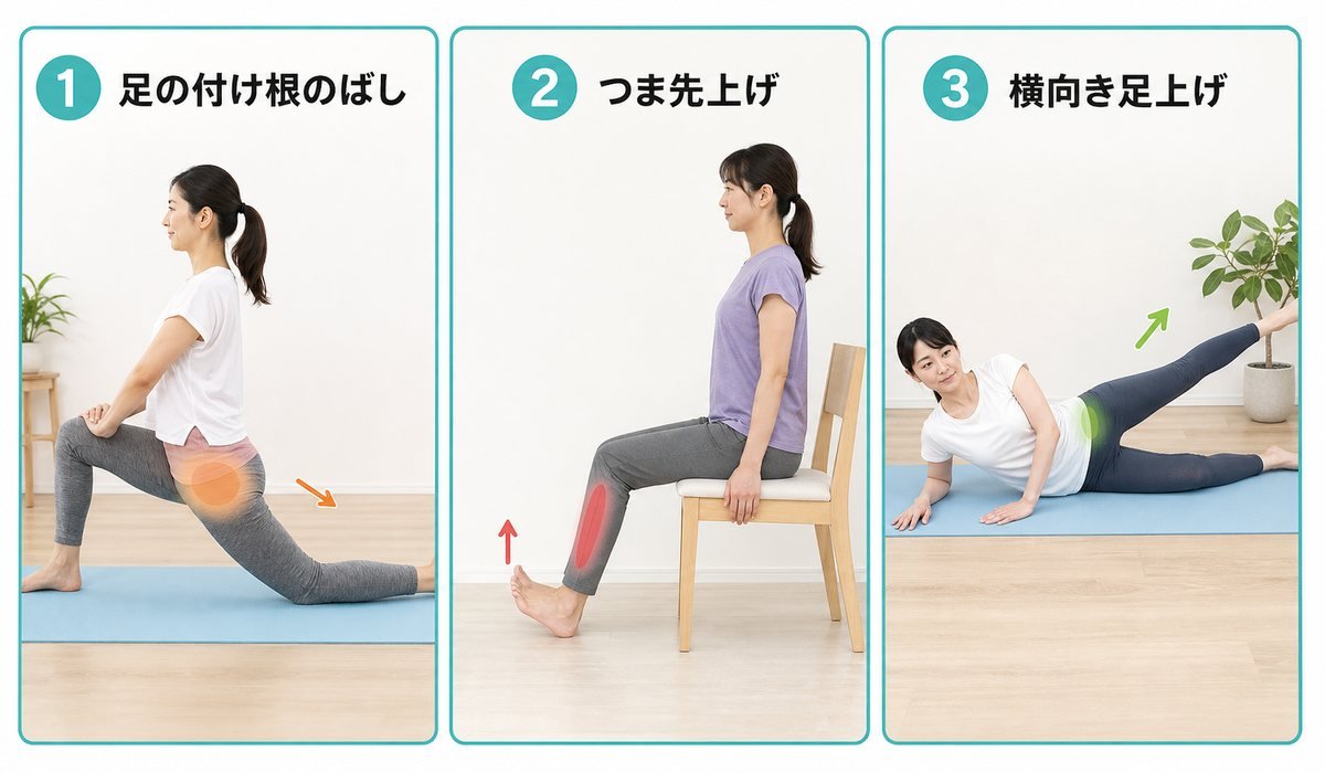 予防ストレッチ3選