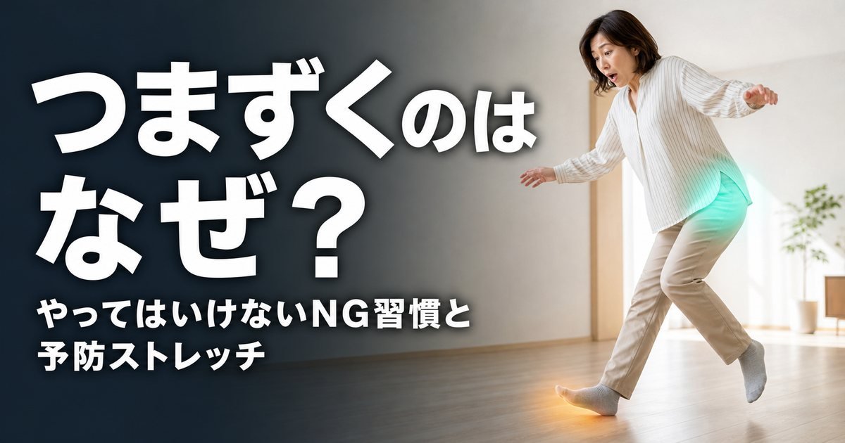 つまずくのはなぜ？やってはいけない3つのNG習慣と予防ストレッチ