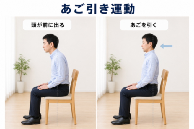 あご引き運動のやり方