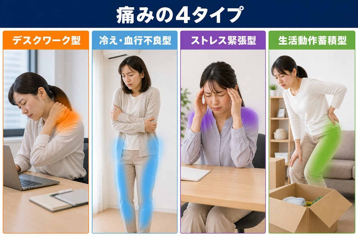 痛み4タイプ比較