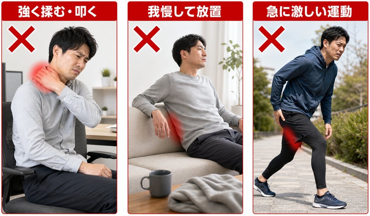 筋肉痛様3NG比較