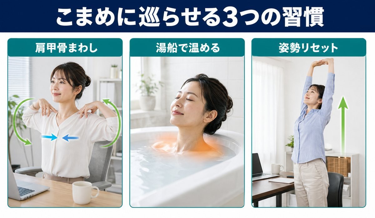 やさしいセルフケア3つ