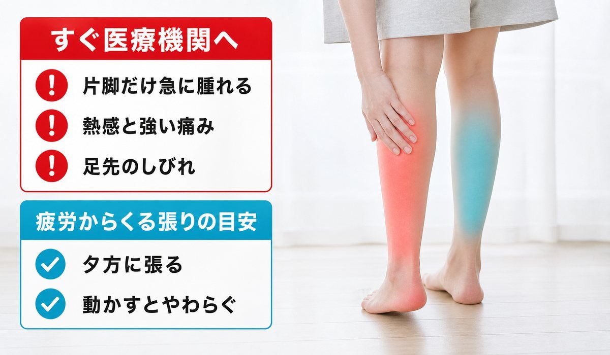 ふくらはぎ危険サイン