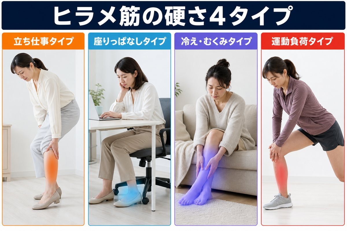 ヒラメ筋タイプ比較