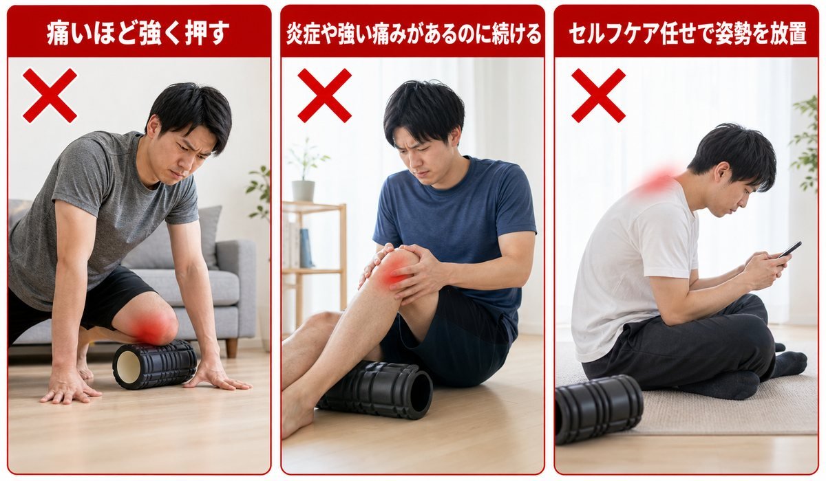 筋膜リリース3NG比較