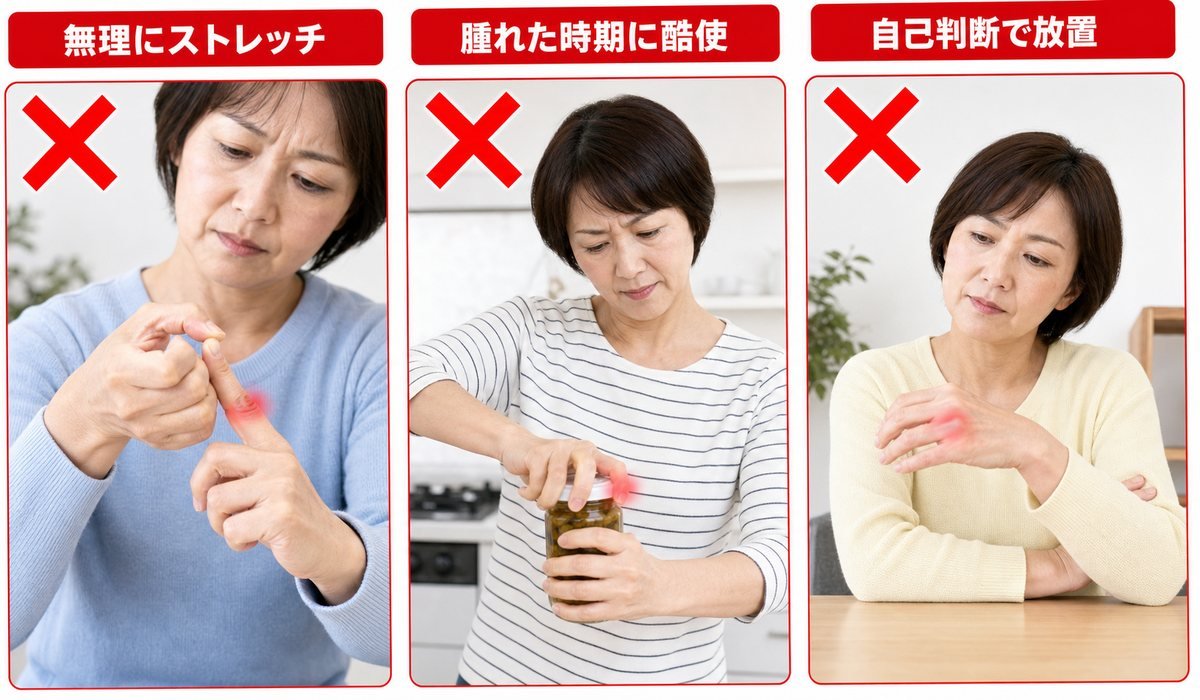 ヘバーデン結節3NG比較