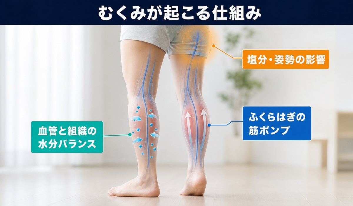 むくみの仕組み図