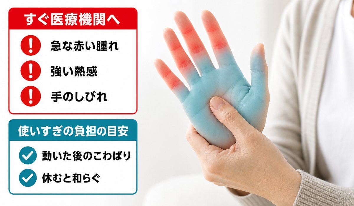手指の危険サイン