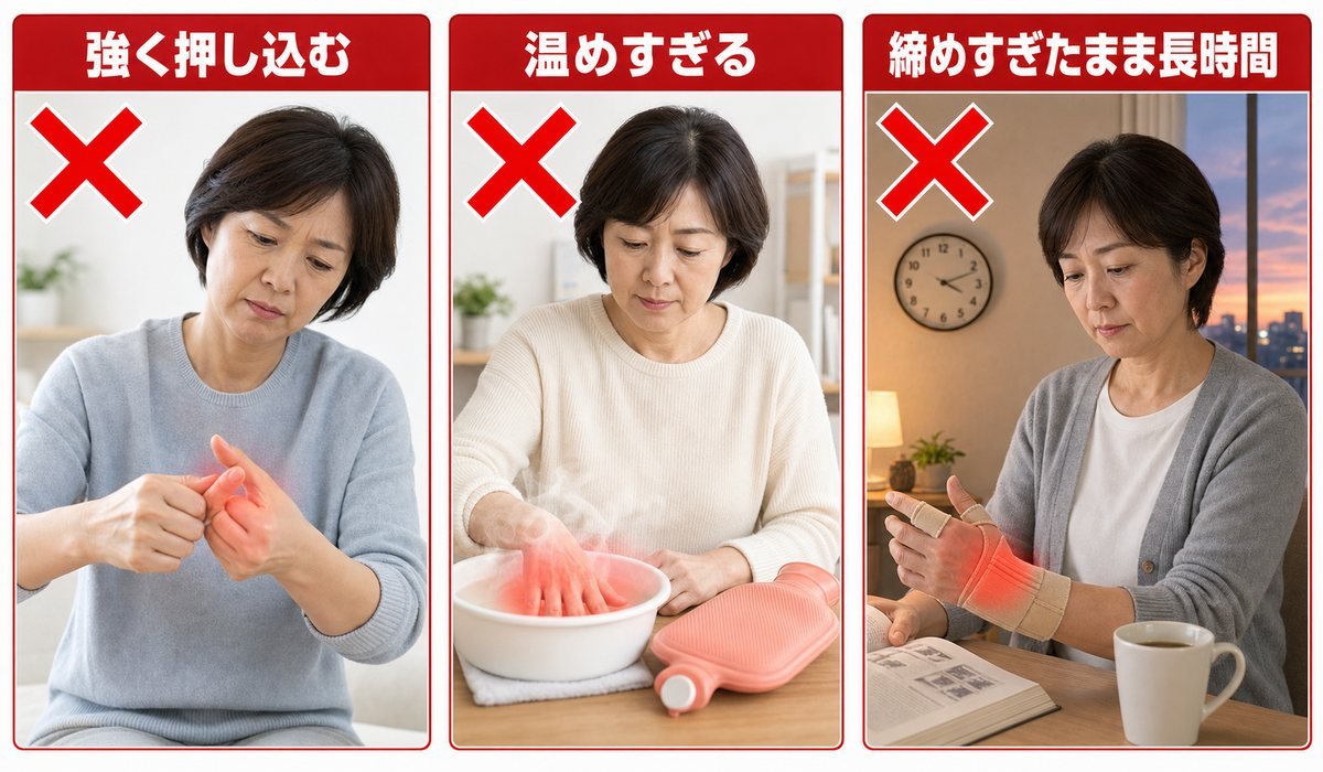 手指ケア3つの注意