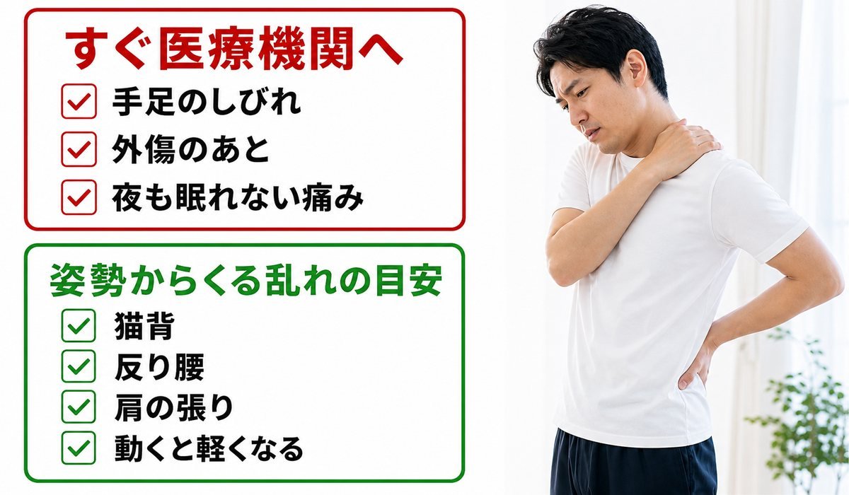 姿勢危険サイン