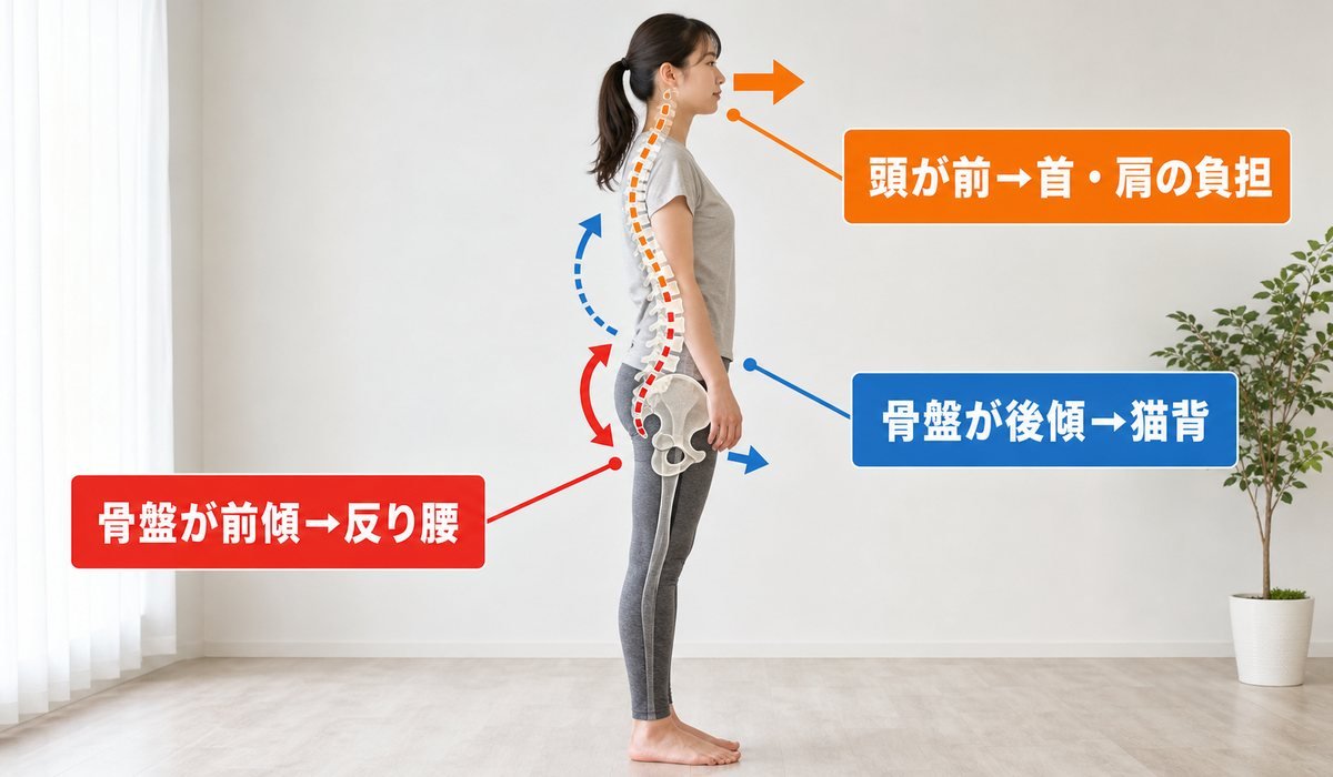 姿勢メカニズム力学図
