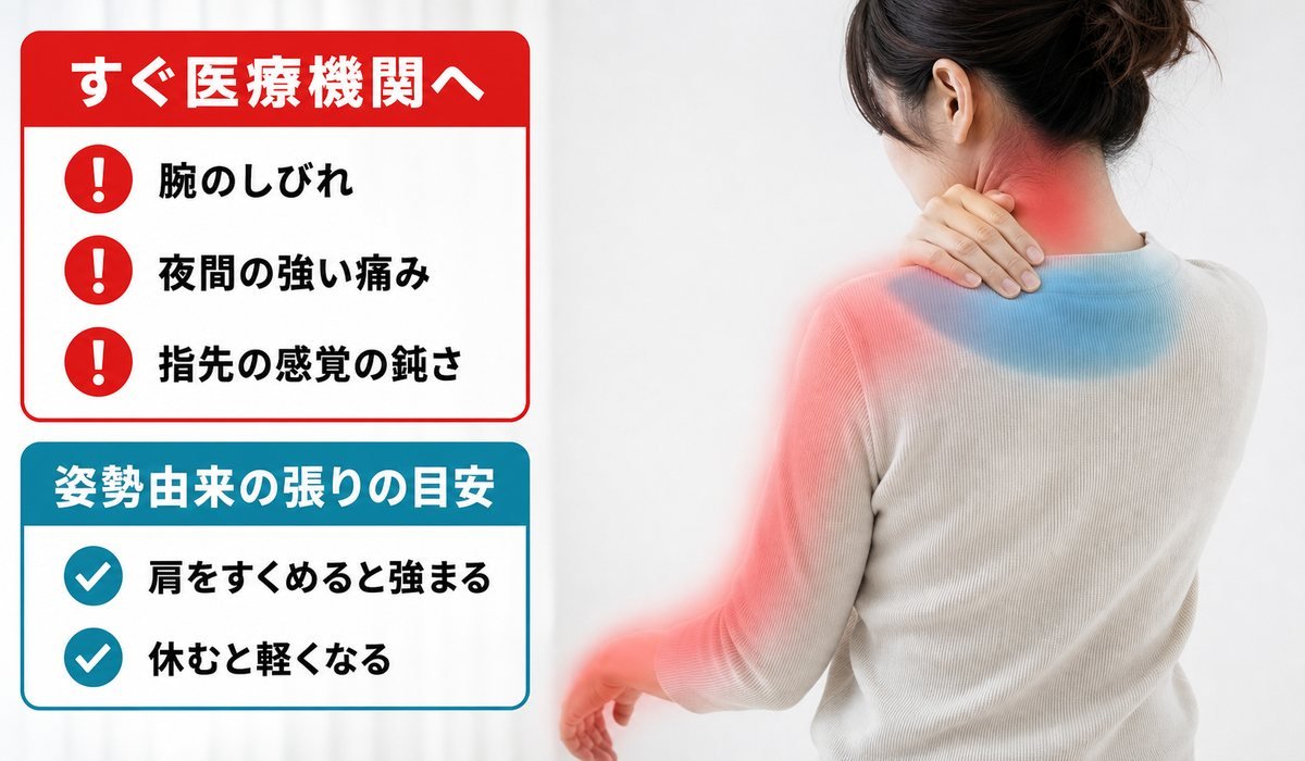 いかり肩危険サイン