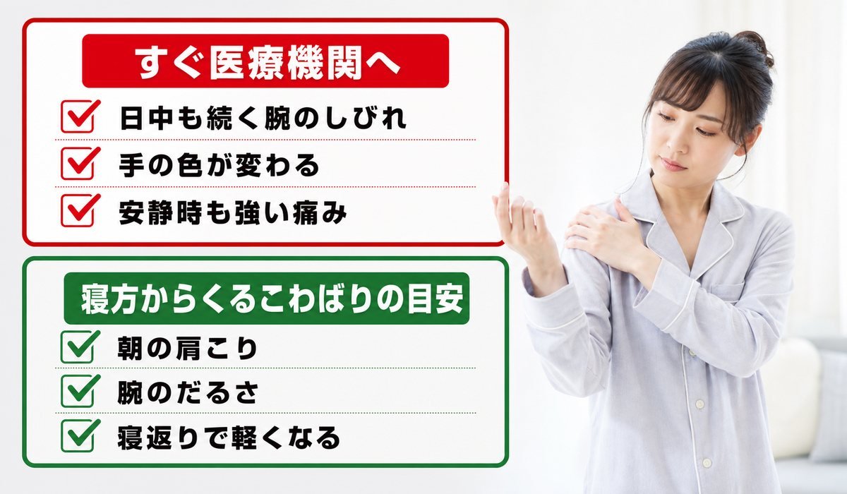 バンザイ寝危険サイン