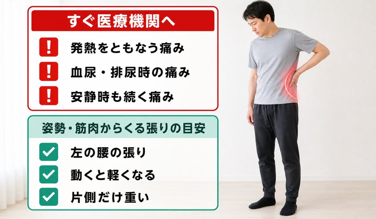 左腰危険サイン