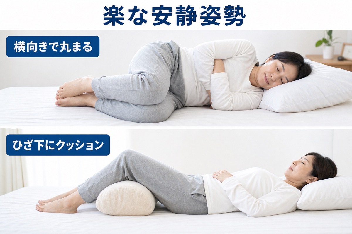 楽な安静姿勢