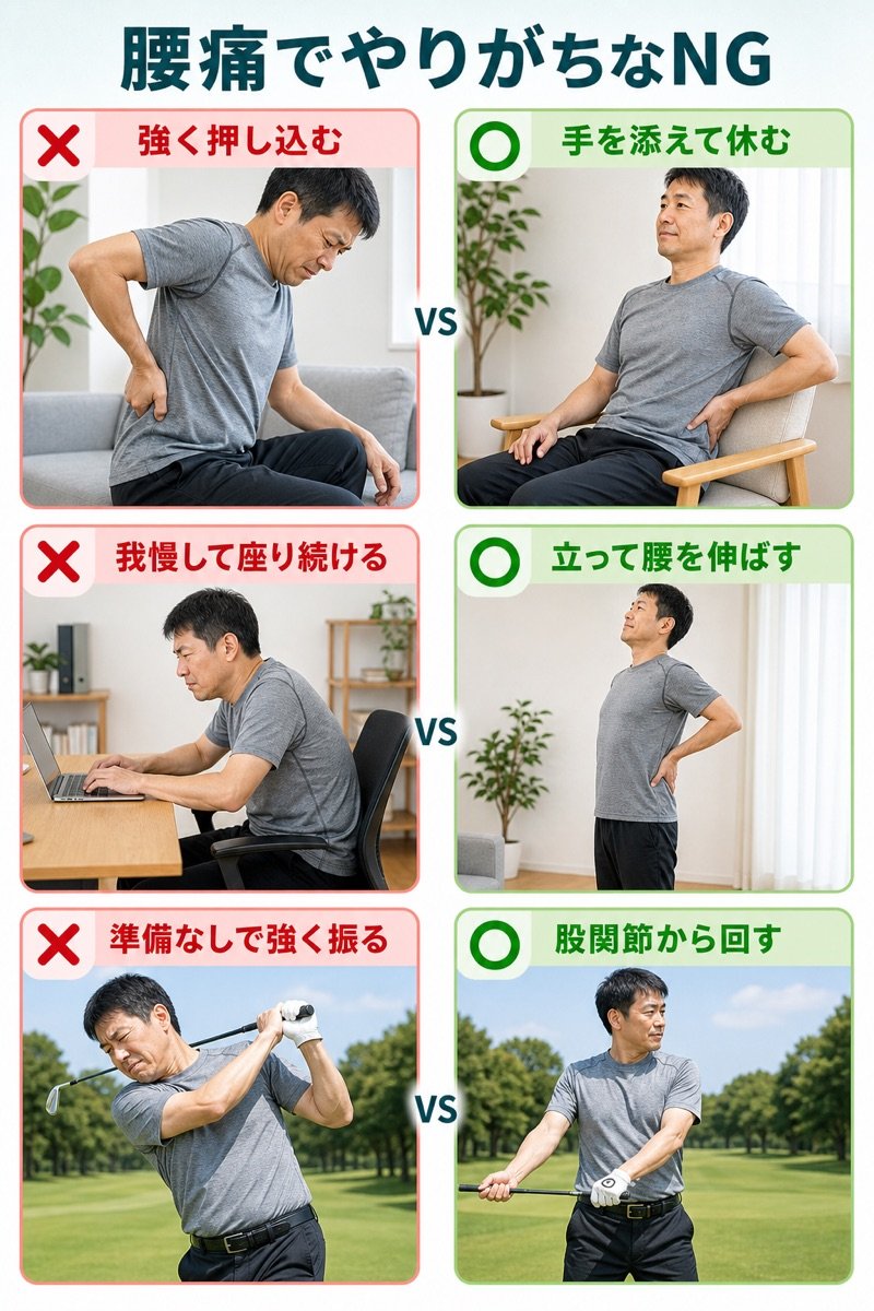 腰痛NG vs OK