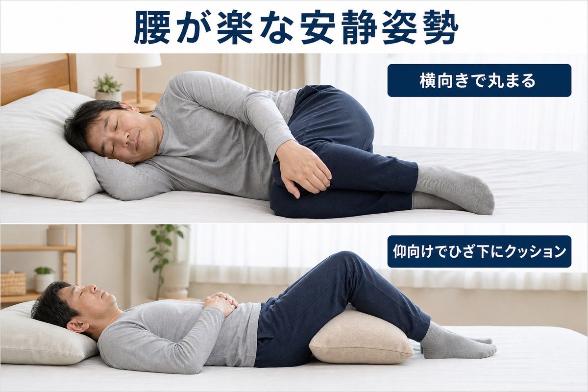 楽な安静姿勢